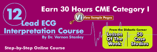 12 Lead ECG Interpretation Course
By Dr. Vernon Stanley
Step-by-Step Online Course